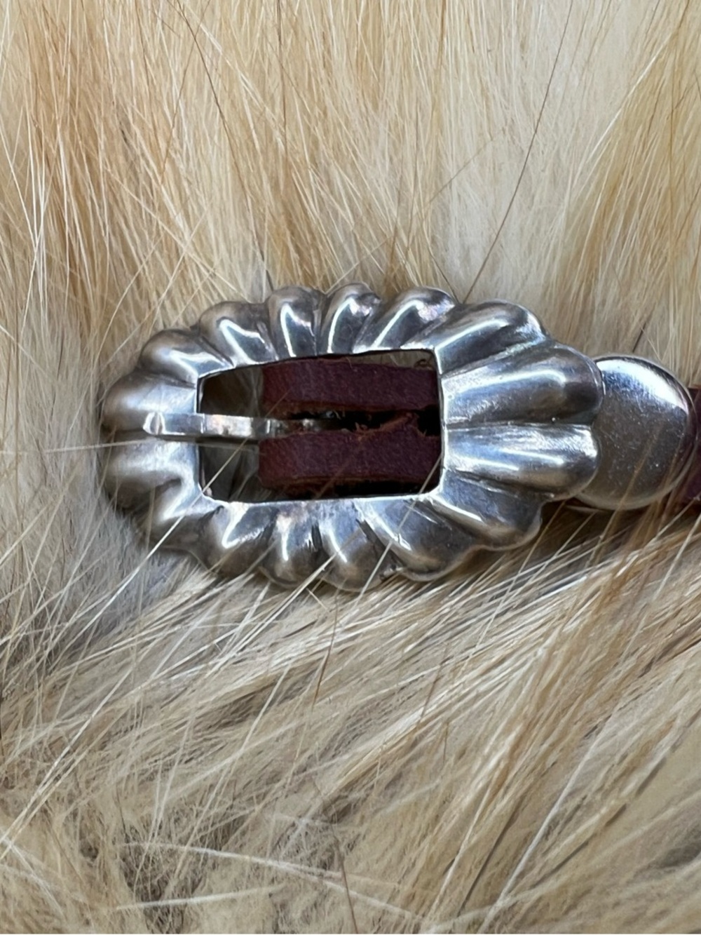 🩵🩵Native American Made Genuine Turquoise, Sterling Silver and Leather Braclet🩵🩵 - Picture 3 of 10